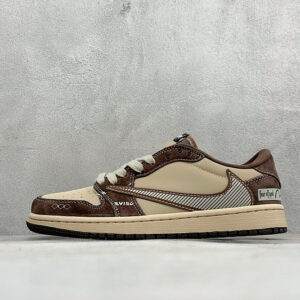 zhenhui-AJ1 Low 棕米联名款-XS2025-092