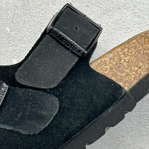 zhenhui-Birkenstock Boston 勃肯绒面金属针扣软木底包头拖鞋 -1028337