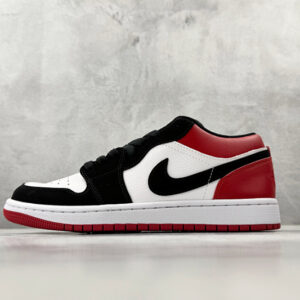 zhenhui-Jordan Air Jordan 1 Low“Black Toe” 黑脚趾 黑红白-553558-116