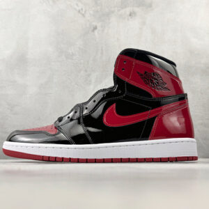 zhenhui-Jordan Air Jordan 1 retro high og patent bred 禁穿 黑红-555088-063
