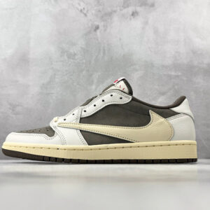 zhenhui- Jordan  × Travis Scott Air Jordan 1 白棕色 反转摩卡 倒钩3.0-DM7866-162