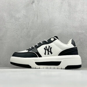 zhenhui-MLB CHUNKY LINER DENIM MONOGRAM BL 纽约洋基队 潮流时尚厚底运动鞋