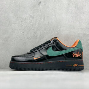 zhenhui-Nike Air Force 1'07 Low 黑绿橙影-FV3694-106