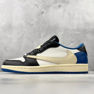 zhenhui-  Travis Scott x Fragment Design x Jordan Air Jordan 1 OG款 Low SP  白蓝黑-DM7866-14