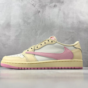 zhenhui-Travis Scott x Jordan Air Jordan 1 Low OG 柔粉色-IQ7604 100